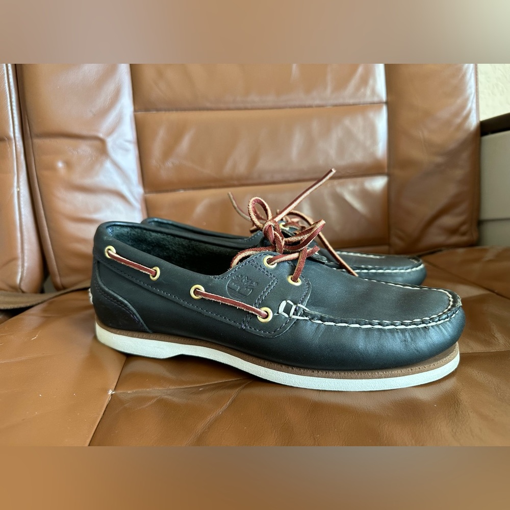 Timberland Classic Boat Shoes Navy Size 7.5